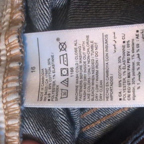 Old Navy High Rise Wow Straight Dark Wash Jeans Size 16 - Picture 7 of 7